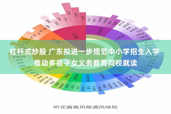 杠杆式炒股 广东拟进一步规范中小学招生入学 推动多孩子女义务教育同校就读