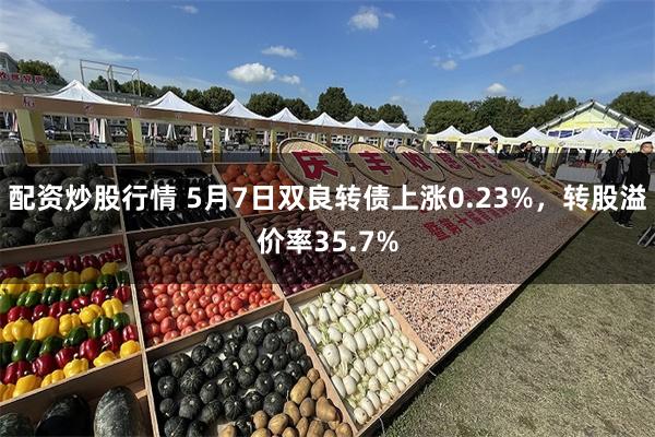配资炒股行情 5月7日双良转债上涨0.23%，转股溢价率35.7%